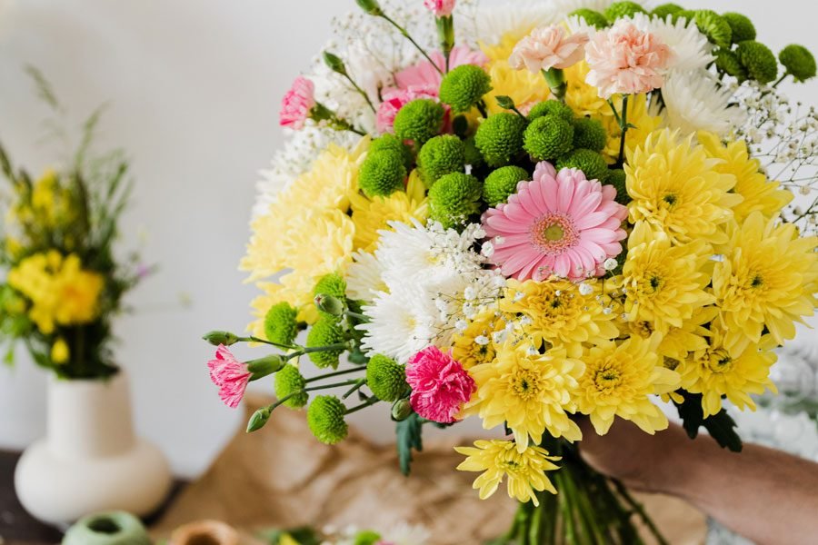 ورشة تنسيق الزهور