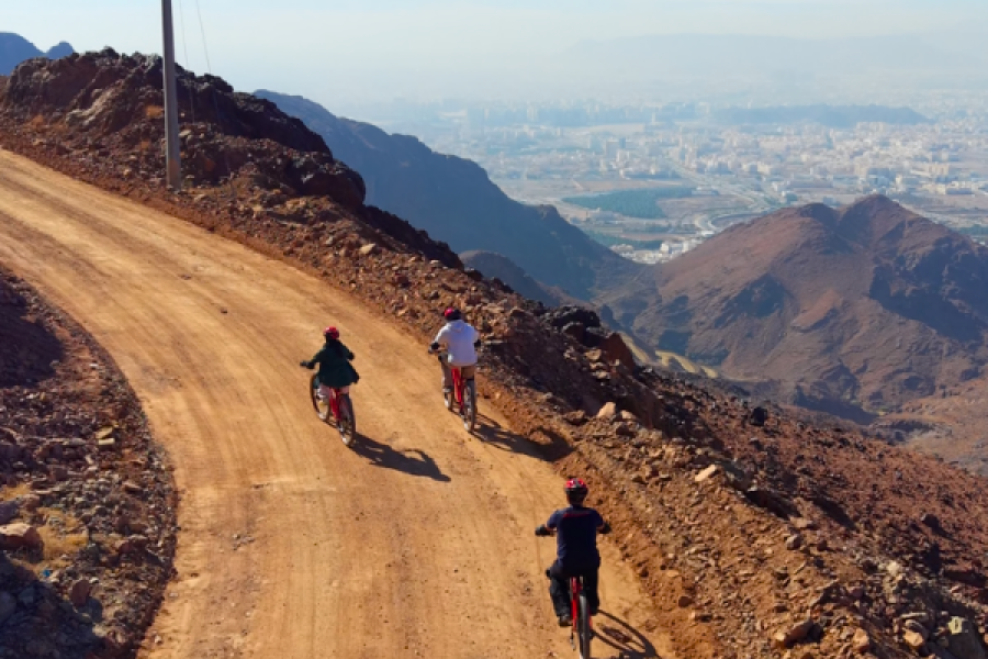 Mountain Bike Climb to the Summit of Mount Uhud