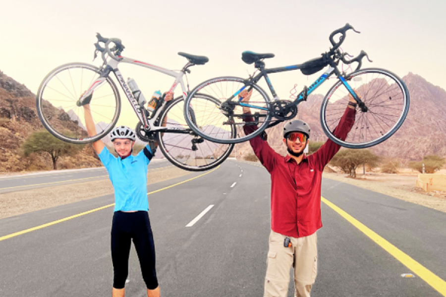 Cycling on the Sunset Trail