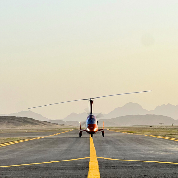 Gyrocopter Flight from Madinah to Yanbu