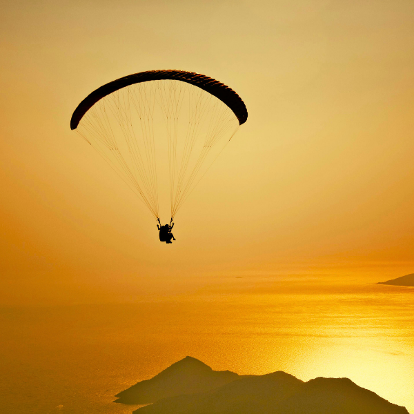 Paragliding Over the Golden Sand Dunes